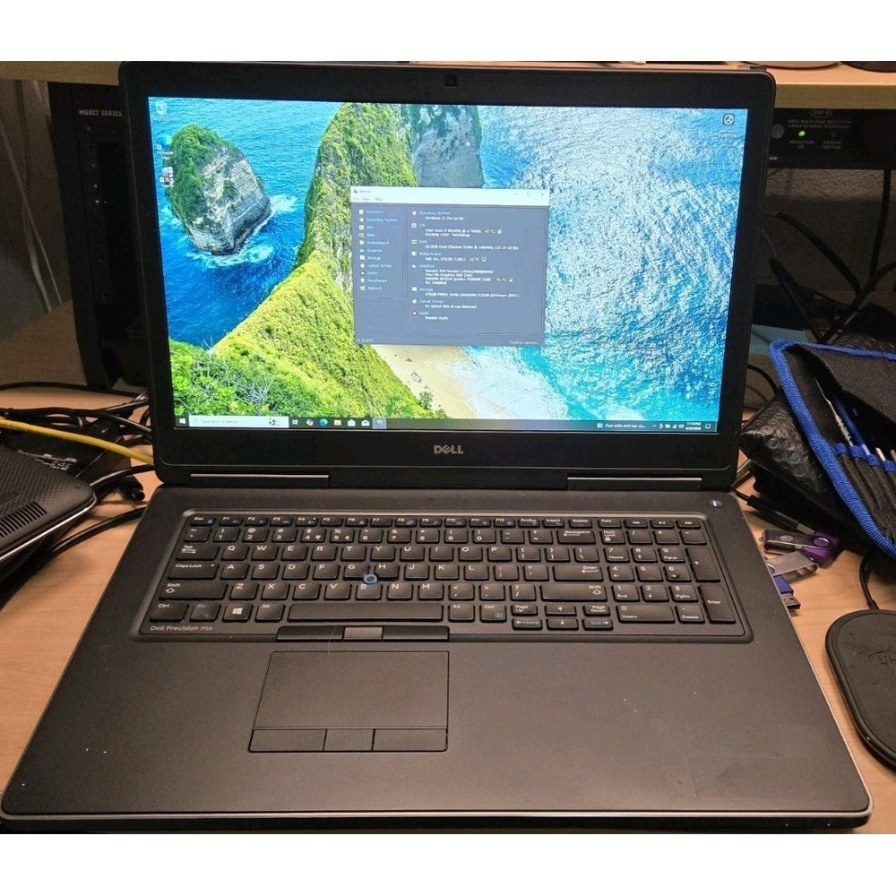 Dell Precision 7710 i7-6820 16GB 500GB SSD Quadro M3000M Win10 Pro AC ADAPTER